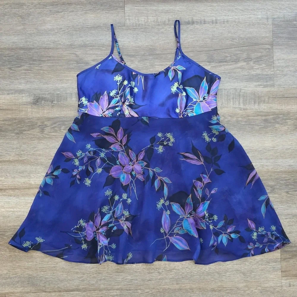 Vintage Blue Fairy Babydoll Slip Dress. Size Medium <3
